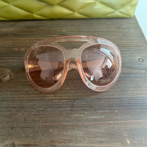 Tom Ford Pink Translucent Sunglasses - Picture 3 of 8